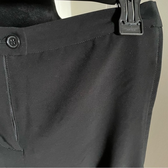 Elm Design Black Adjustable Buckle Hem Wide Leg Two Pocket Trousers EUC Size 4 - Picture 3 of 7